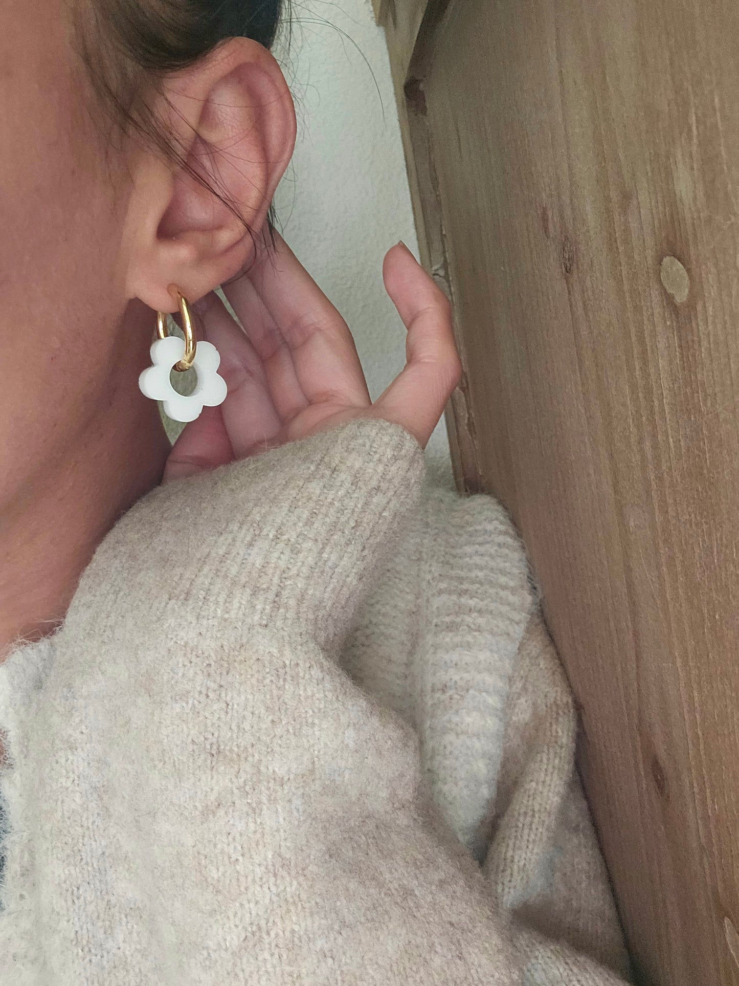 CRÉOLES | fleurs mat (14 couleurs au choix)