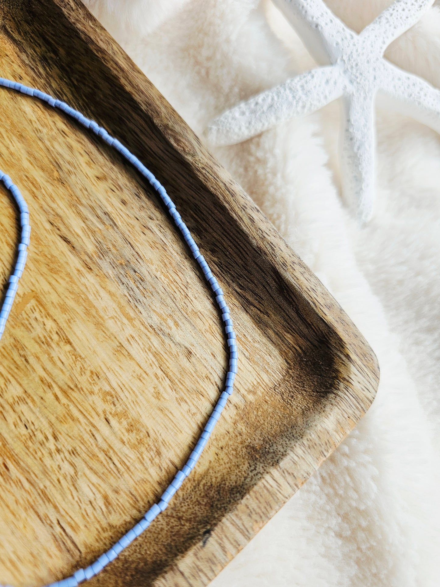 COLLIER court | bleu clair