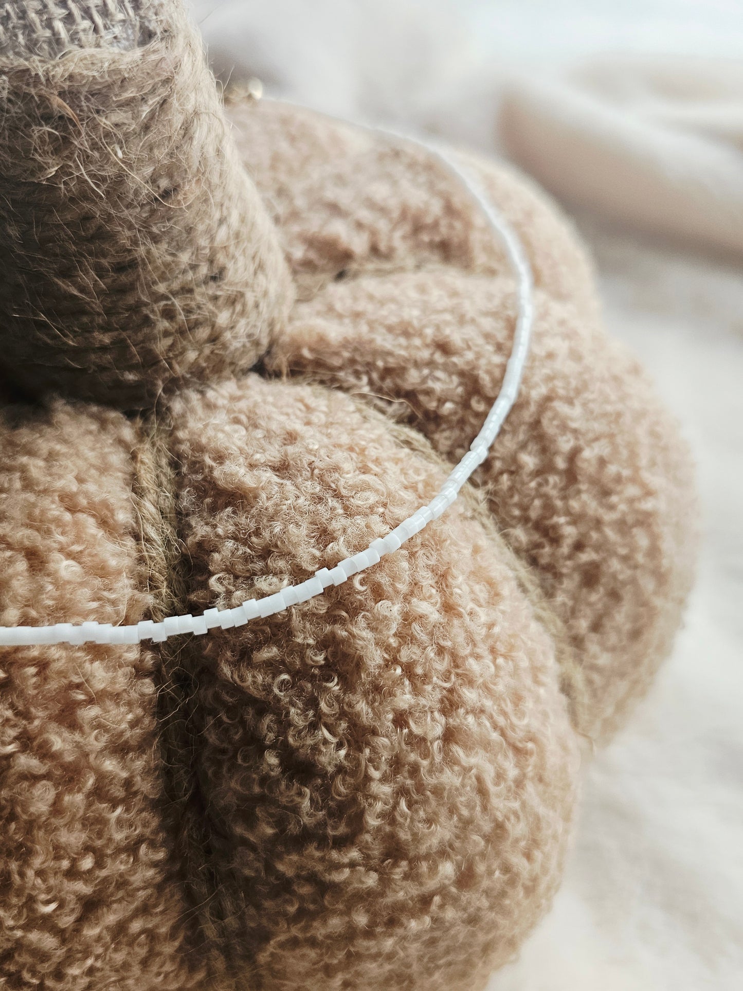 COLLIER court | blanc