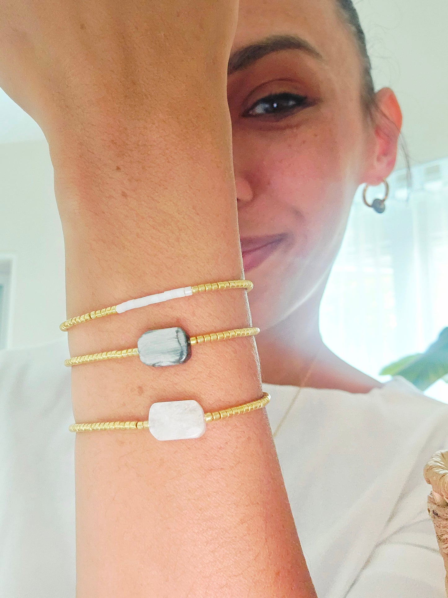 BRACELET | quartz blanc