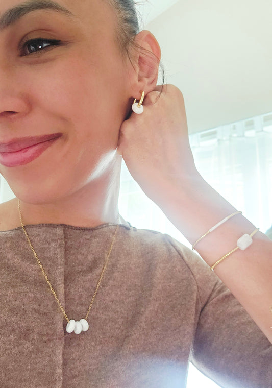 COLLIER | jade blanche
