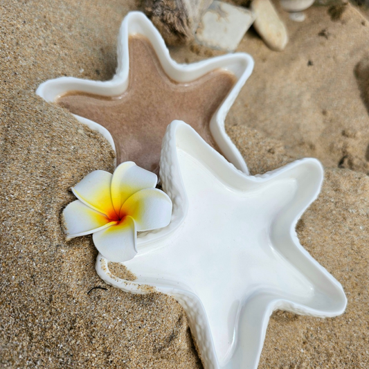 VIDE POCHE | étoile de mer blanche