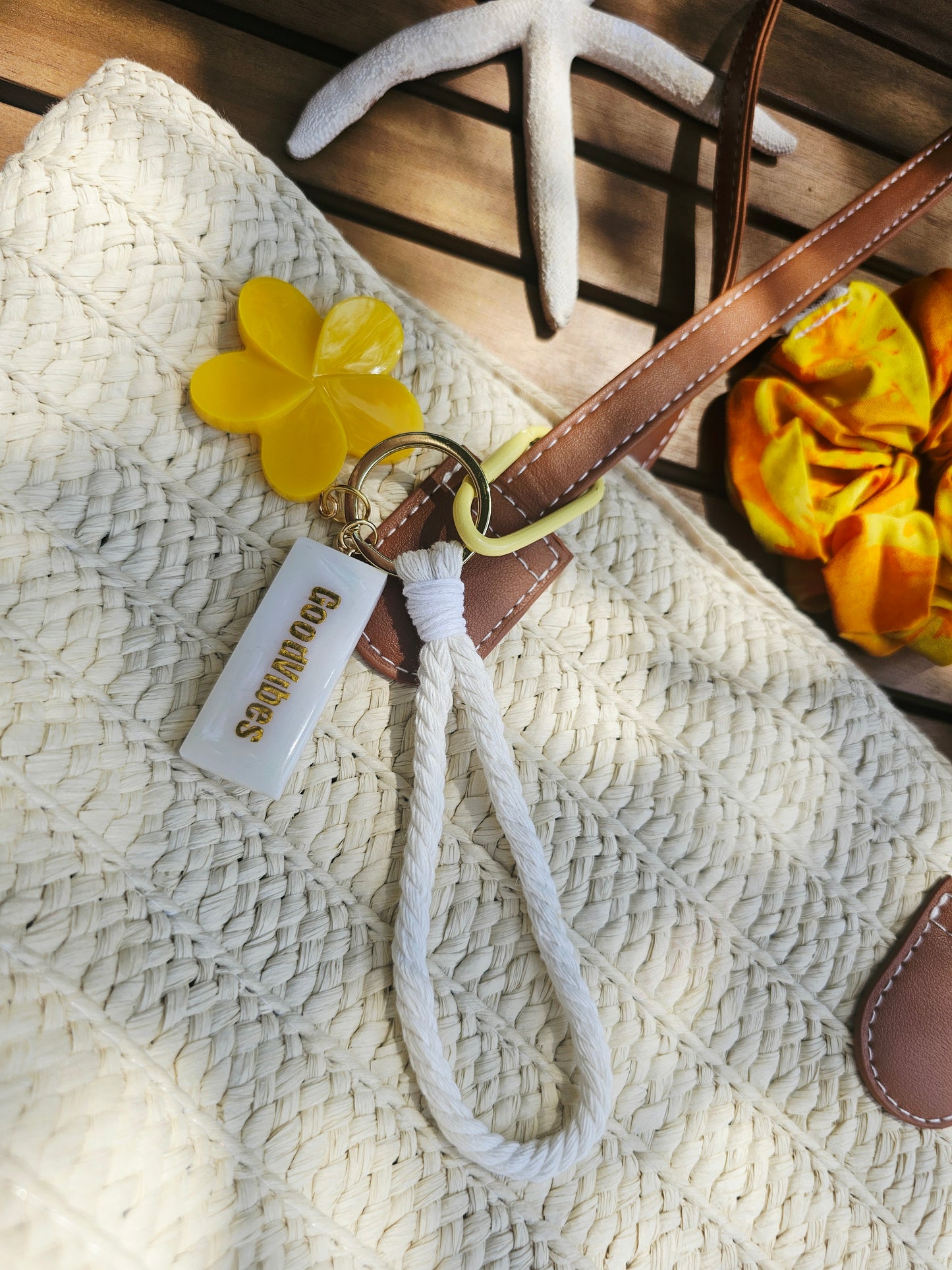 PORTE-CLEFS réversible | JAUNE
