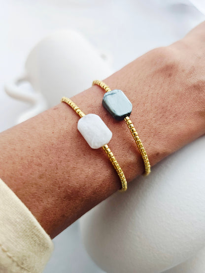 BRACELET | quartz blanc