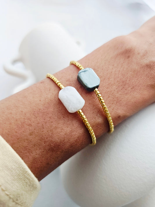 BRACELET | quartz blanc