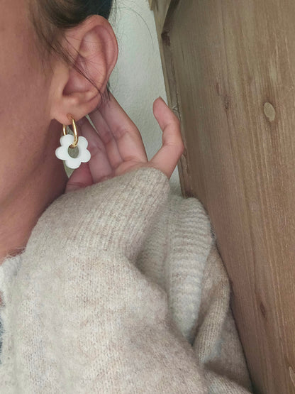 CRÉOLES | fleurs mat (14 couleurs au choix)