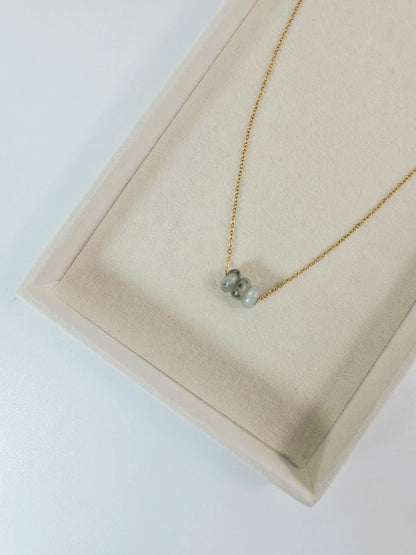 COLLIER | labradorite grise