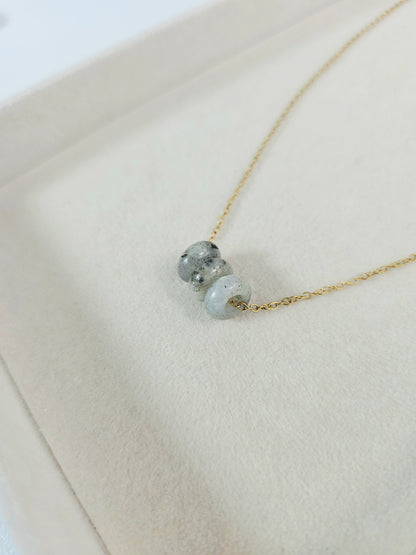 COLLIER | labradorite grise