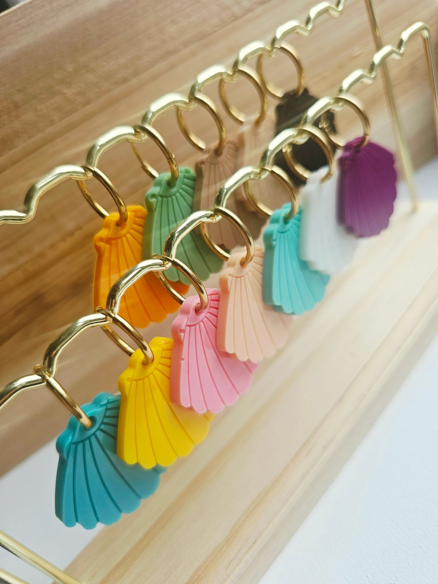 Créoles | Coquillages mat (11 couleurs au choix)