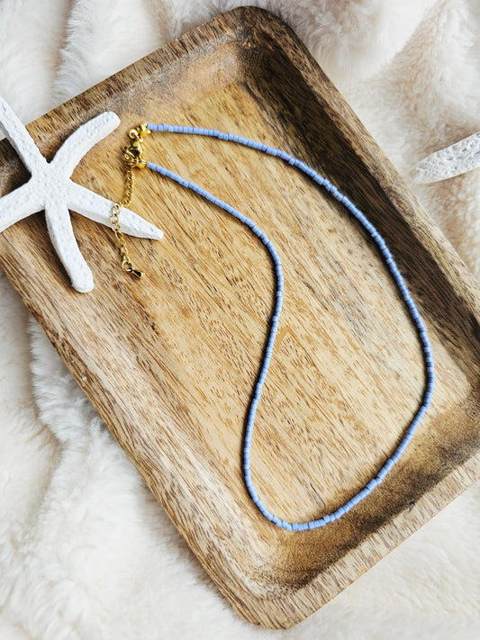 COLLIER court | bleu clair